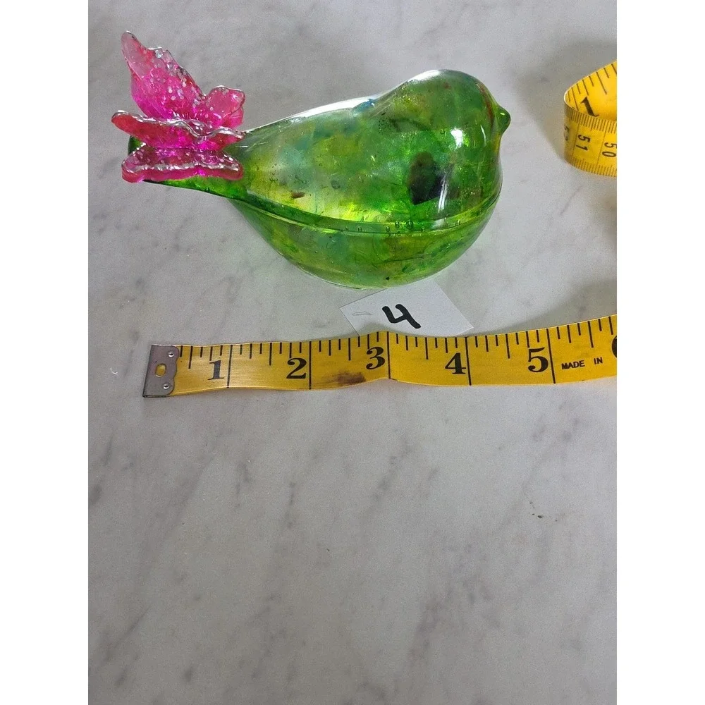 Handmade Resin Bird Jars